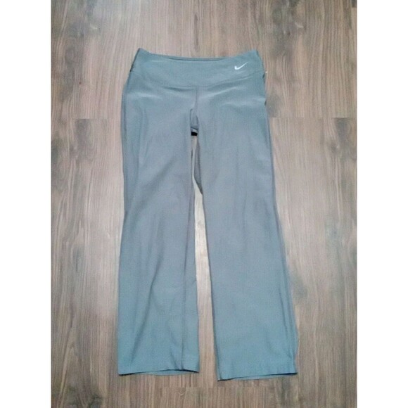 Nike regular Fit Poly training Yoga Pants Women's Size Small Dri Fit Gray - Picture 1 of 5